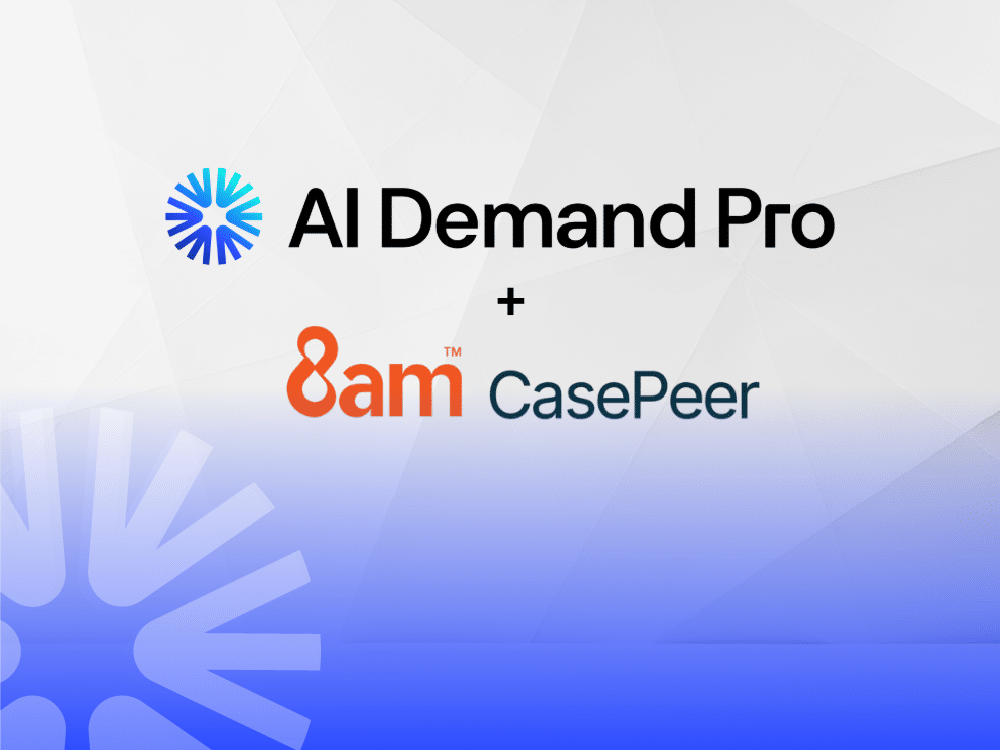 ai demand pro and 8am casepeer logo